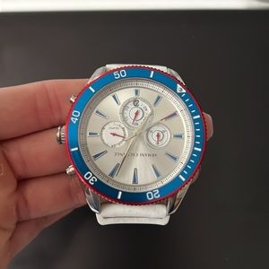 Armani Exchange AX1832 Chronograph ENZO White Silicone Band 46mm Watch